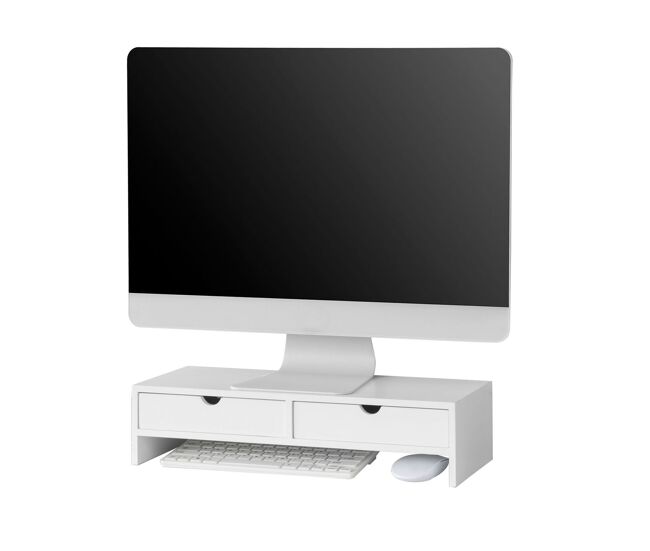Pantalla soporte para monitor, soporte de sobremesa, ergonómico para universal monitor bbf02-w sobuy es