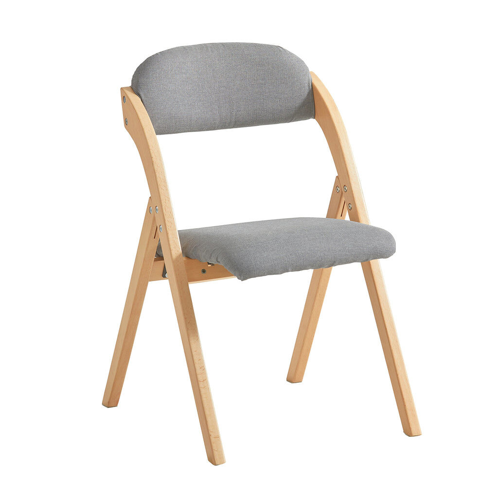 SoBuy Silla Plegable de Madera con Asiento y Respaldo FST92-N