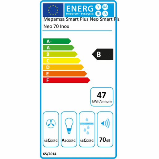 Extrator Convencional Mepamsa SMART PLUS NEO 580 m3h 70 cm 70 dB Branco Extrator Convencional Mepamsa SMART PLUS NEO 580 m3h 70 cm 70 dB Branco