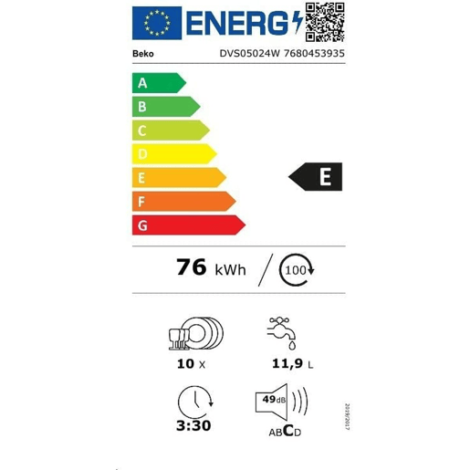 Lava-louça BEKO DVS05024W Branco (45 cm) Lava-louça BEKO DVS05024W Branco (45 cm)