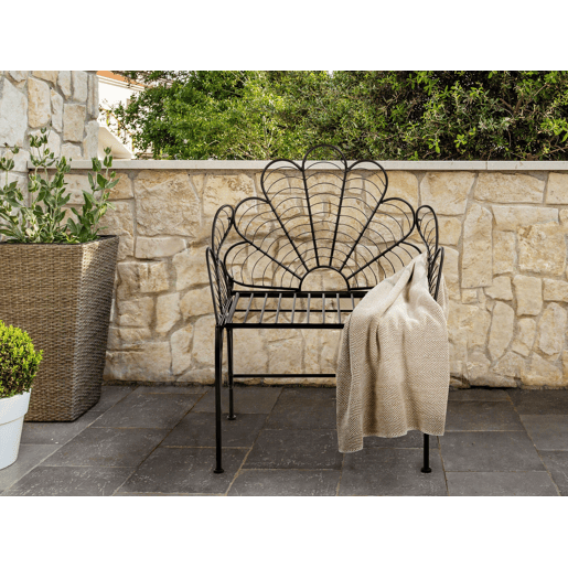 Cadeira de jardim LIGURIA Metal Preto