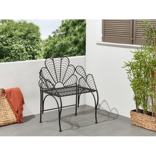 Cadeira de jardim LIGURIA Metal Preto