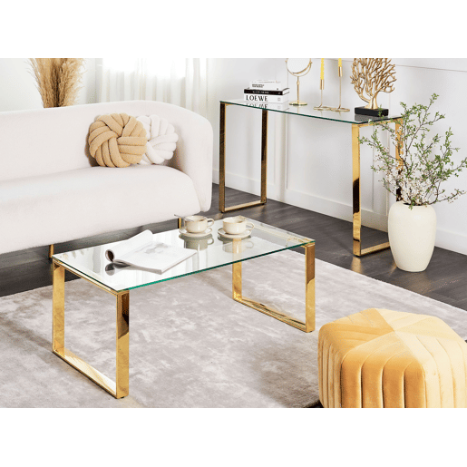 Consola TILON Vidro de segurança (temperado) Dourado