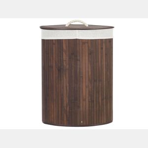 Cesto MATARA Madeira de bambu Castanho escuro
