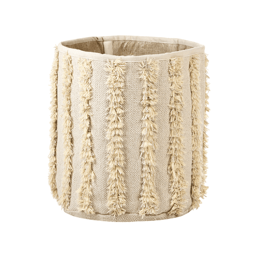 Conjunto de 2 cestos KAKKI Algodão Creme