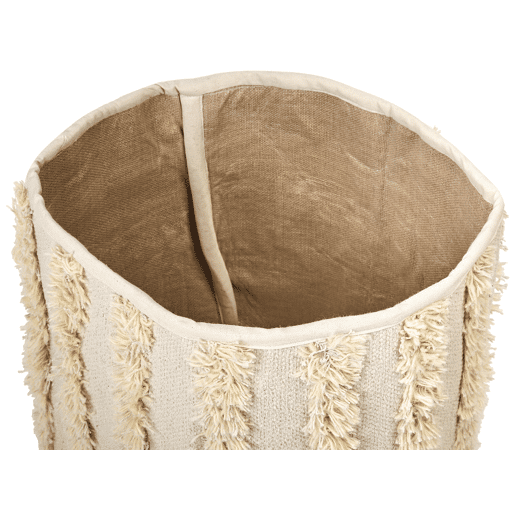 Conjunto de 2 cestos KAKKI Algodão Creme
