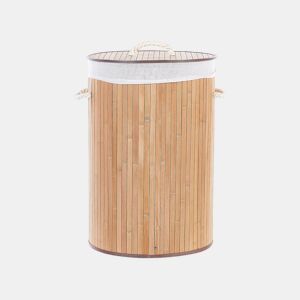 Cesto SANNAR Madeira de bambu Castanho claro