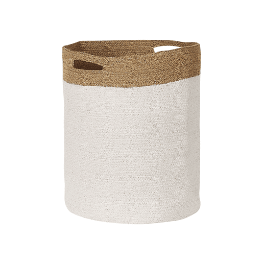 Conjunto de 2 cestos KARDH Algodão Branco Conjunto de 2 cestos KARDH Algodão Branco