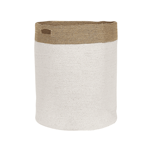 Conjunto de 2 cestos KARDH Algodão Branco Conjunto de 2 cestos KARDH Algodão Branco