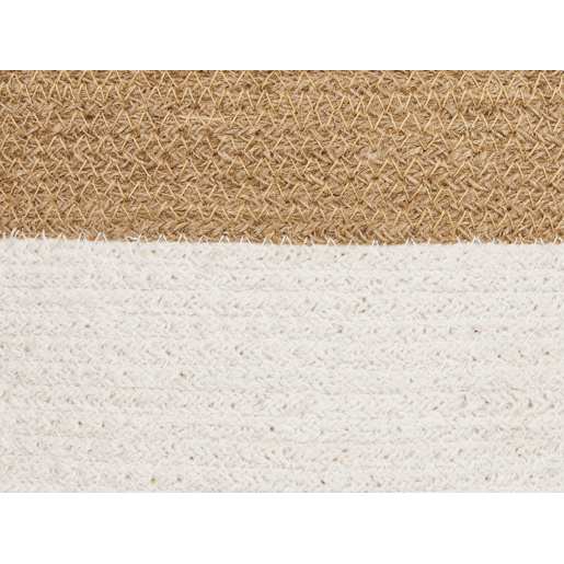 Conjunto de 2 cestos KARDH Algodão Branco Conjunto de 2 cestos KARDH Algodão Branco