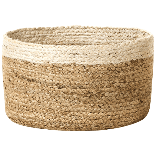 Conjunto de 3 cestos TAJORI Juta Natural