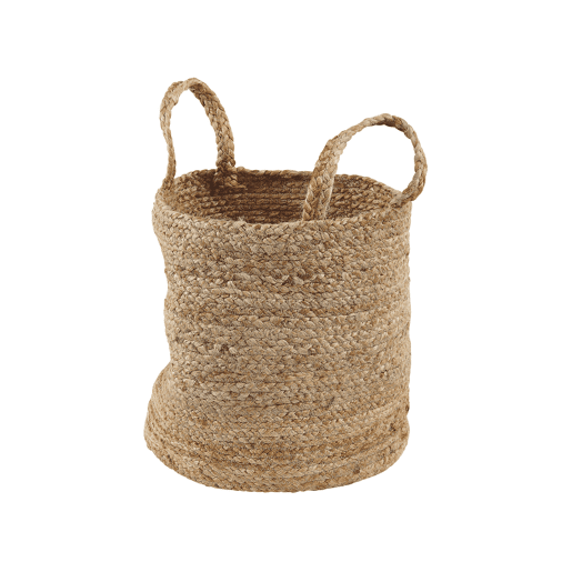 Conjunto de 2 cestos KAELLA Juta Cor de areia Conjunto de 2 cestos KAELLA Juta Cor de areia