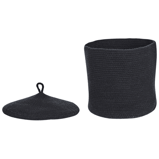 Conjunto de 2 cestos SILOPI Algodão Preto Conjunto de 2 cestos SILOPI Algodão Preto
