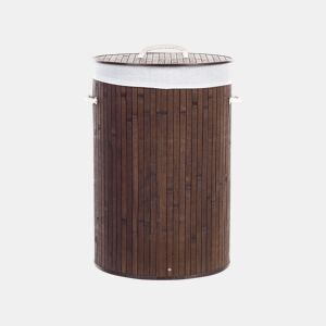 Cesto SANNAR Madeira de bambu Castanho escuro