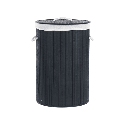 Cesto SANNAR Madeira de bambu Preto