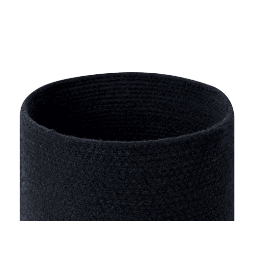 Conjunto de 3 cestos BASIMA Algodão Preto