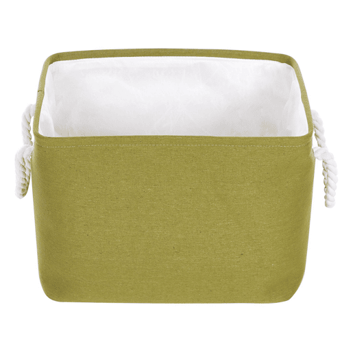 Conjunto de 3 cestos DARQAB Algodão Verde-oliva Conjunto de 3 cestos DARQAB Algodão Verde-oliva