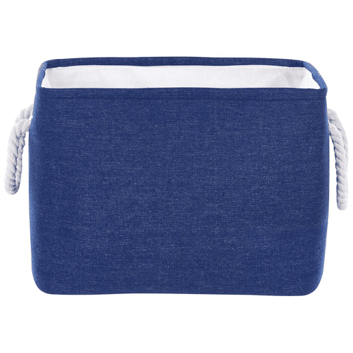 Conjunto de 3 cestos DARQAB Algodão Azul marinho