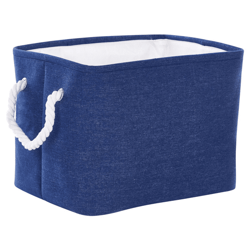 Conjunto de 3 cestos DARQAB Algodão Azul marinho