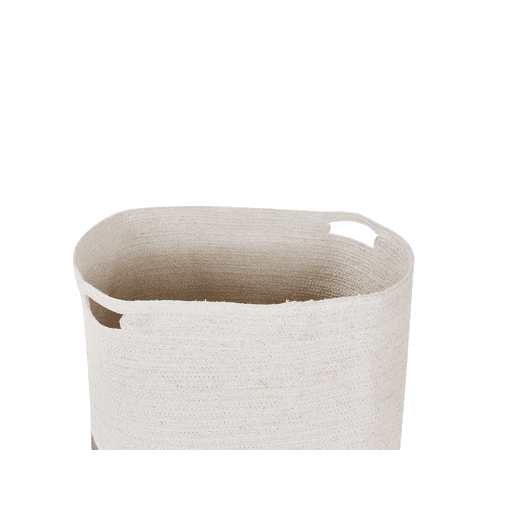 Conjunto de 2 cestos KAHAN Algodão Branco Conjunto de 2 cestos KAHAN Algodão Branco
