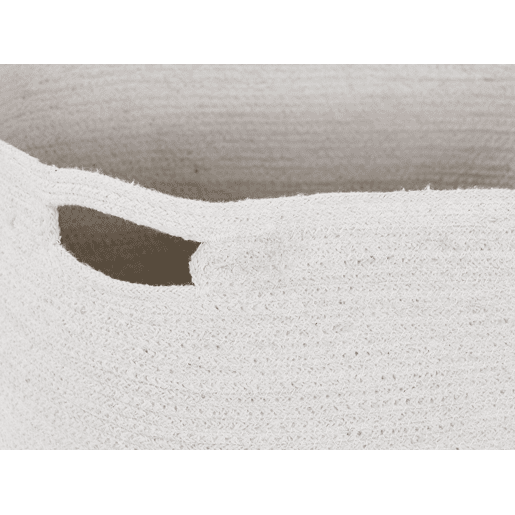 Conjunto de 2 cestos KAHAN Algodão Branco Conjunto de 2 cestos KAHAN Algodão Branco