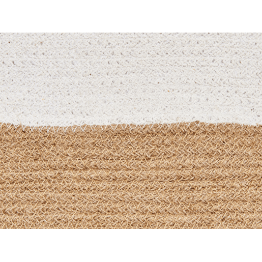 Conjunto de 2 cestos KAHAN Algodão Branco Conjunto de 2 cestos KAHAN Algodão Branco