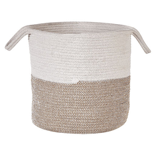 Conjunto de 2 cestos PAZHA Algodão Creme Conjunto de 2 cestos PAZHA Algodão Creme