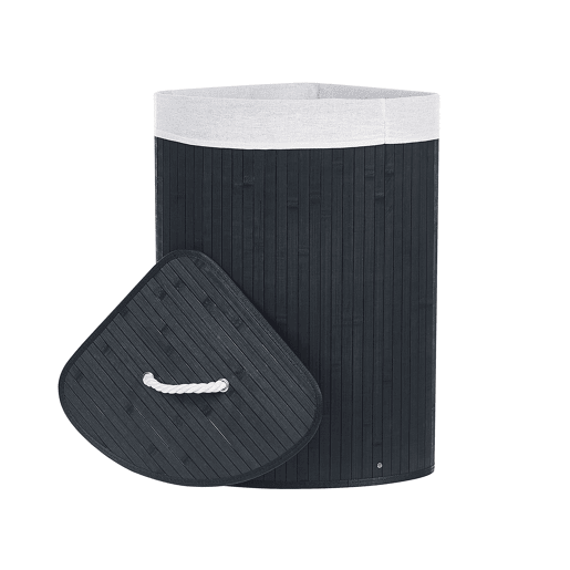 Cesto MATARA Madeira de bambu Preto