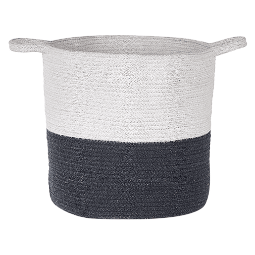 Conjunto de 2 cestos PAZHA Algodão Preto