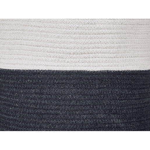 Conjunto de 2 cestos PAZHA Algodão Preto