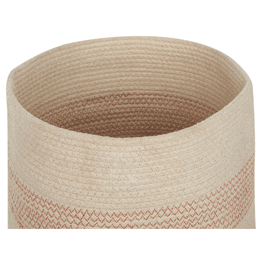 Conjunto de 2 cestos SILOPI Algodão Creme claro Conjunto de 2 cestos SILOPI Algodão Creme claro