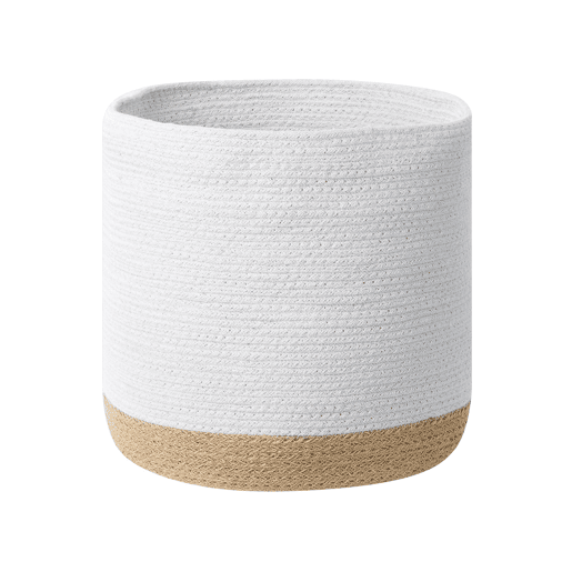 Conjunto de 3 cestos BASIMA Algodão Branco Conjunto de 3 cestos BASIMA Algodão Branco