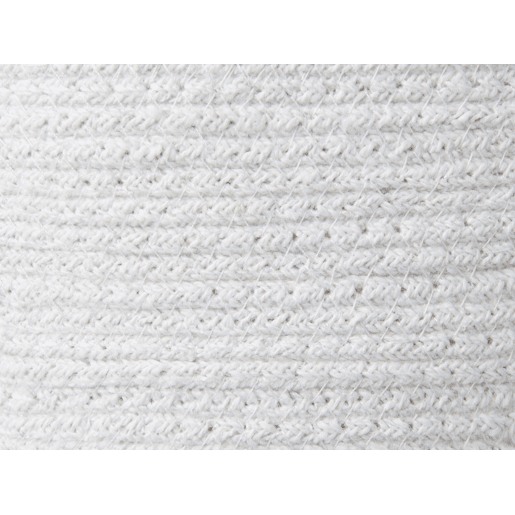 Conjunto de 3 cestos BASIMA Algodão Branco Conjunto de 3 cestos BASIMA Algodão Branco
