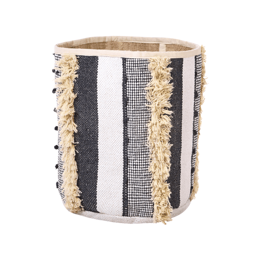 Conjunto de 2 cestos KOTKAI Algodão Cinzento