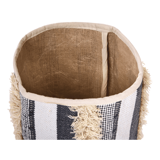 Conjunto de 2 cestos KOTKAI Algodão Cinzento