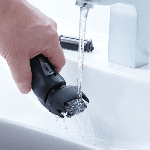 Máquina de Barbear Elétrica Recarregável Panasonic Corp. Wet&Dry ES-RW31-S503 LED Preto