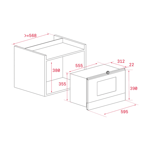 Microondas Teka ML 8220 BIS Cinzento 22 L 1200 W