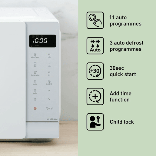 Microondas com Grill Panasonic Corp. NNK35HWMEPG 23L Branco Grill 1000 W