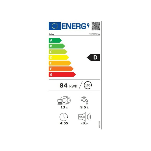 Lava-louça Balay 3VF6630SA Branco 60 cm (60 cm)