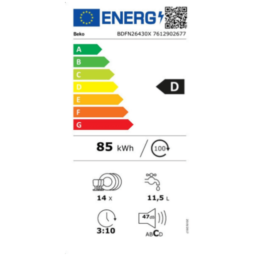Lava-louça BEKO BDFN26430W 60 cm Lava-louça BEKO BDFN26430W 60 cm