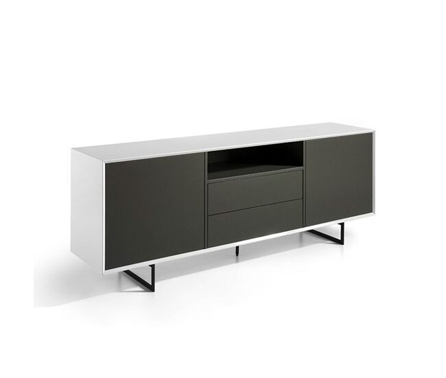 Aparador - modelo sanoa - mdf - patas metal negras 200x45x74 cm