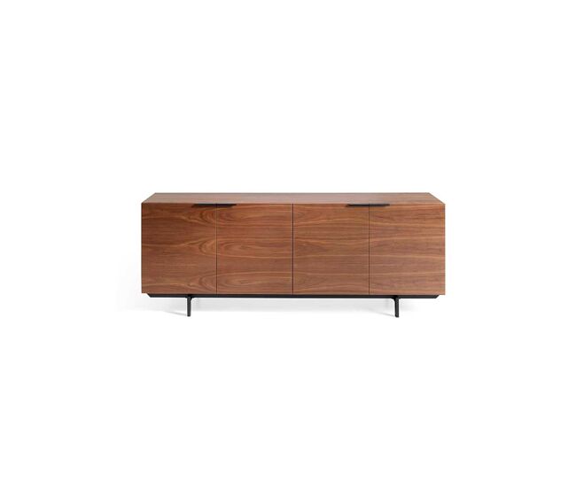 Aparador - Modelo LONDON - 4 Puertas - MDF - Patas Metal Negras 200x45x75H cm