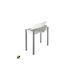 Mesa de Cocina Rectangular Extensible RIBETA 40x80 Mesa de Cocina Rectangular Extensible RIBETA 40x80 Blanco