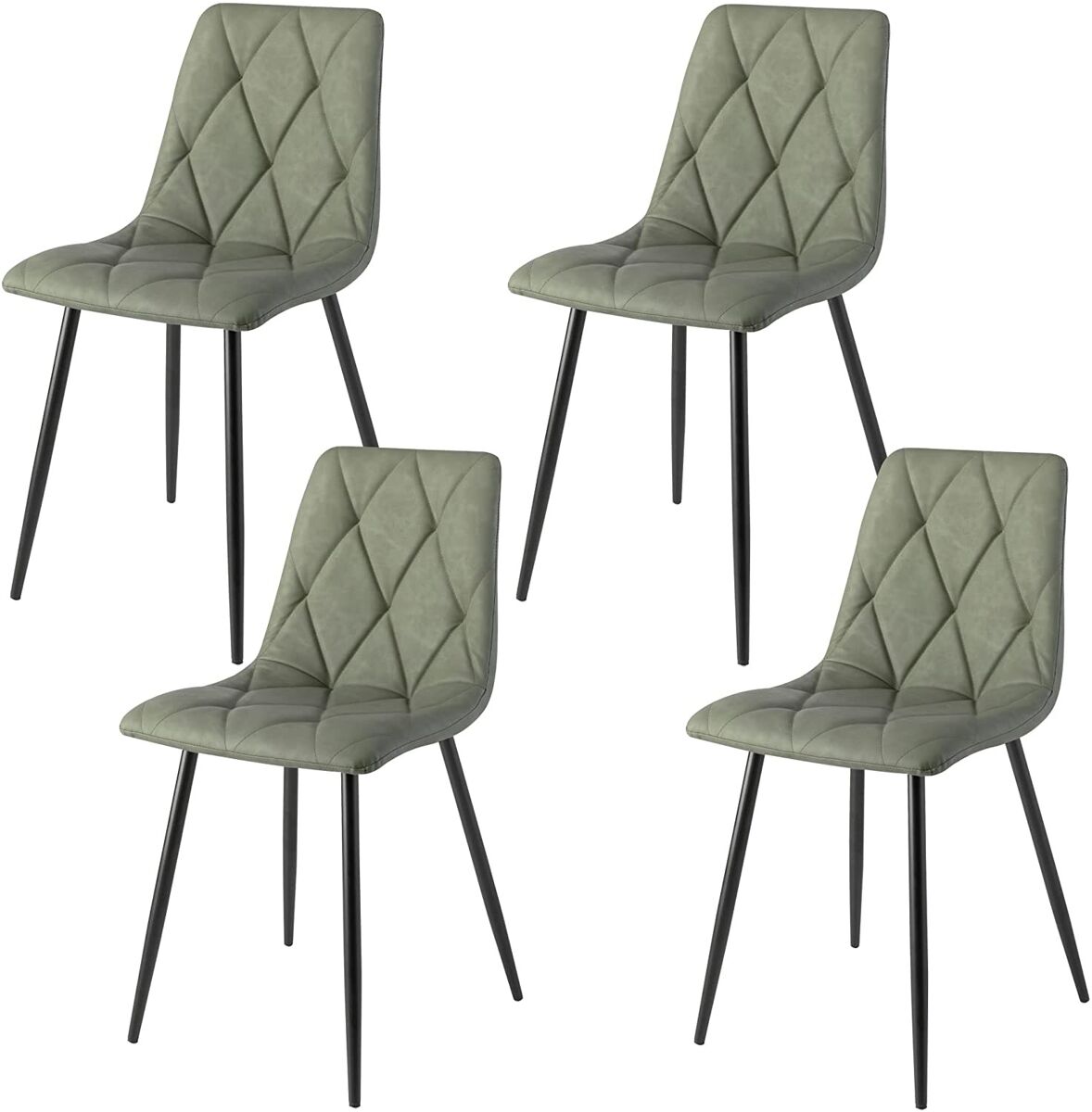Set 4 sillas de comedor ecopiel Piel VA