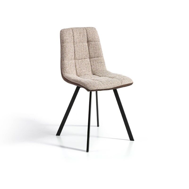 Set 2 sillas de comedor ecopiel tela WAYNE
