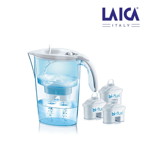 Caneca Filtrante LAICA Bi-Flux J9047WS Pack Filtros x 3 Transparente Polipropileno (2,3 L)