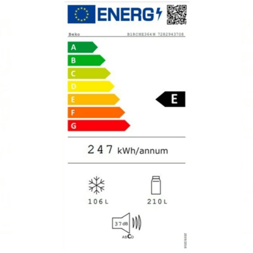 Frigorífico Combinado BEKO B1RCNE364W Branco (186 x 60 cm) Frigorífico Combinado BEKO B1RCNE364W Branco (186 x 60 cm)
