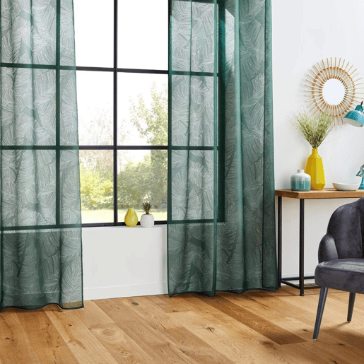 Cortina Atmosphera VOILAGE DEBO Poliéster Verde (140 x 240 cm)