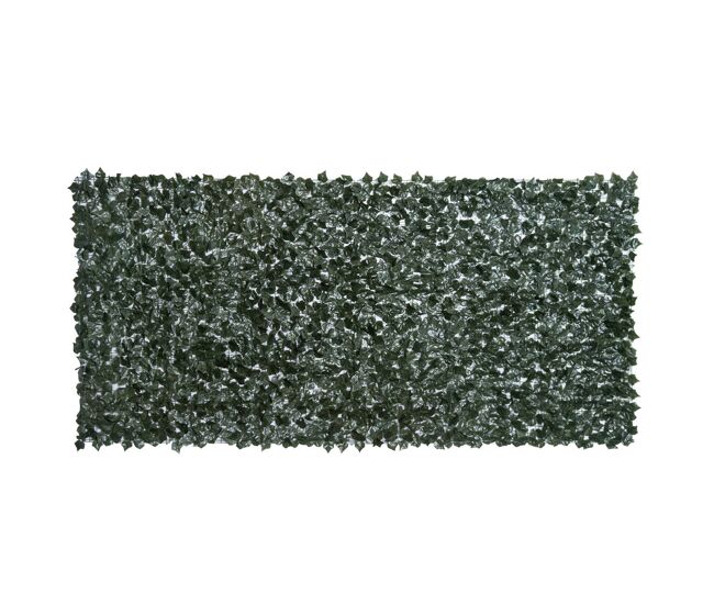 Outsunny seto artificial ocultación jardín en rollo 3x1,5 m pantalla de valla de privacidad de hiedra artificial fácil montaje para terraza balcón exterior decoración de hojas verde
