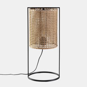 Candeeiro de mesa Sumi em rattan natural, diâmetro 26 cm